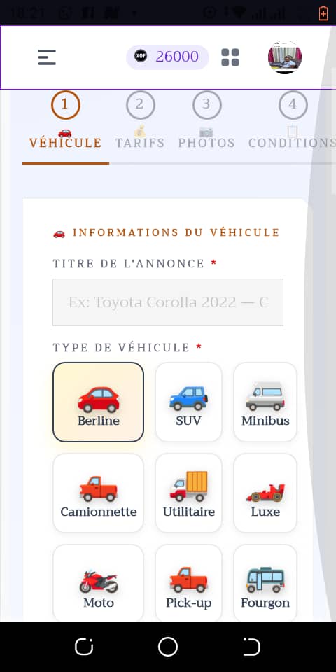 MDIVINE — application multi-services — écran 4